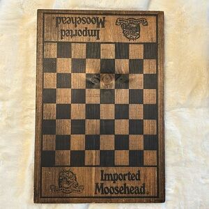 Vintage Imported Moosehead Canadian Lager Checkerboard